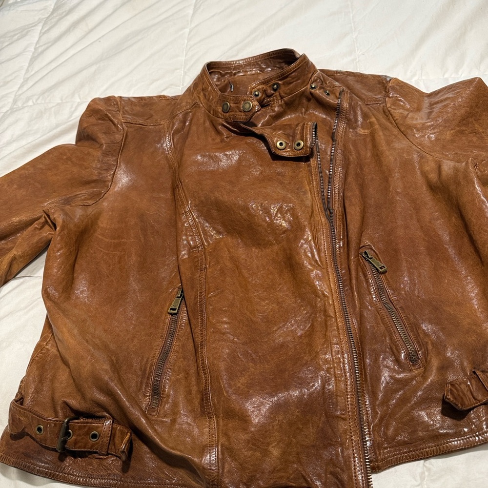 Ralph Lauren Leather Moto Jacket